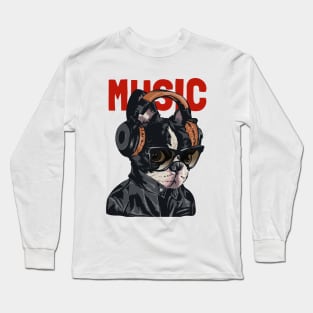 Pug Music Long Sleeve T-Shirt